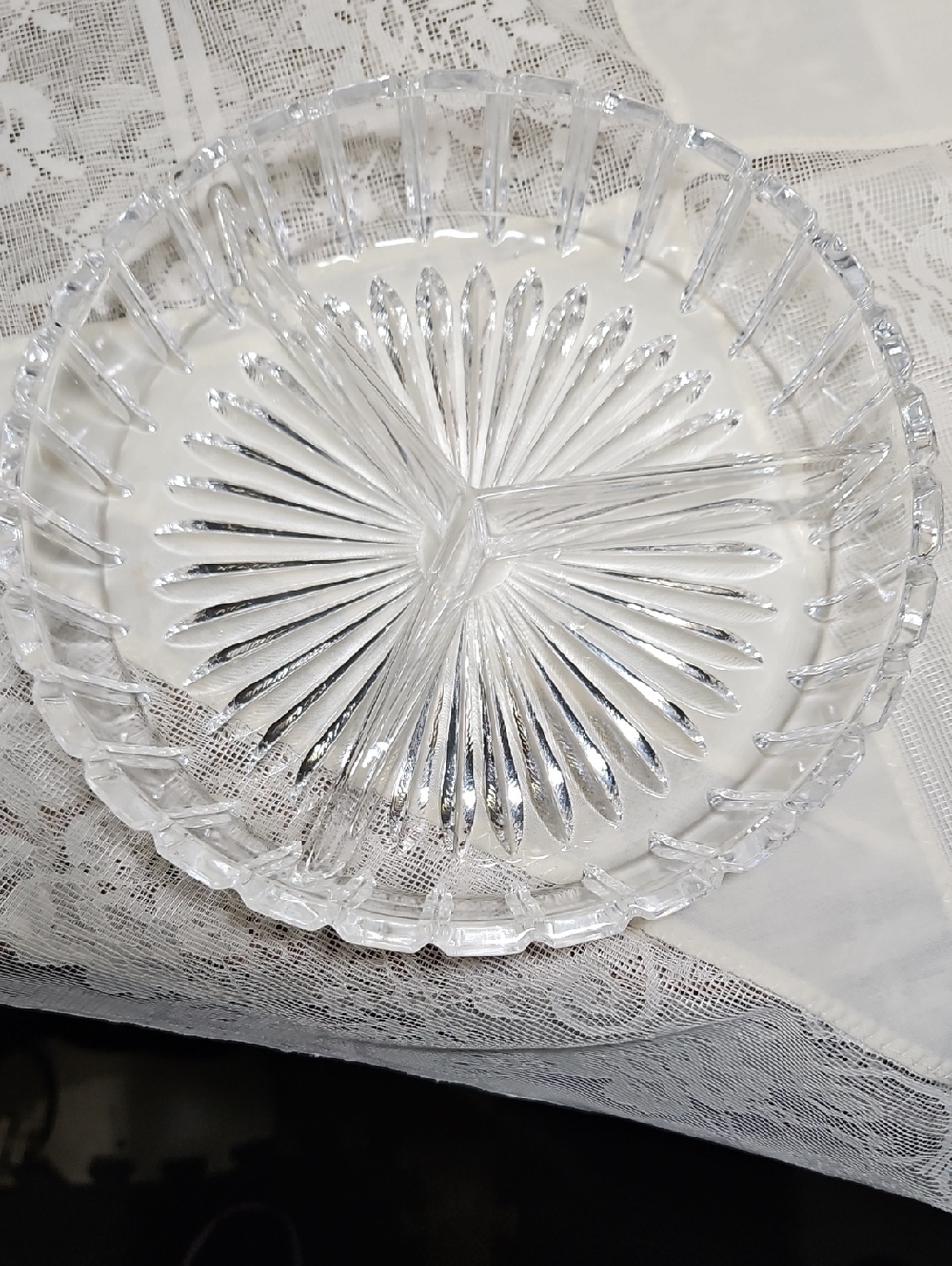 Vintage Crystal Princess House Serving Dish